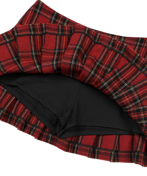 SUNDAY FRUIT MARKET(サンデーフルーツマーケット)の「SUN PLEATS SKIRT RED CHECK(スカート・レディース・その他・SMALL)」の6枚目の写真