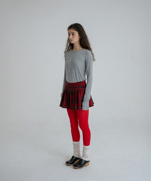 SUNDAY FRUIT MARKET(サンデーフルーツマーケット)の「SUN PLEATS SKIRT RED CHECK(スカート・レディース・その他・SMALL)」の9枚目の写真