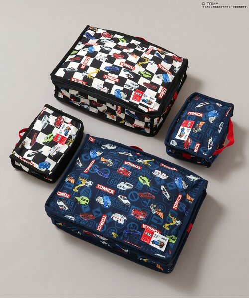 BREEZE（ブリーズ）の「TOMICA×BREEZE ポーチ(大)（ポーチ・キッズ・チェック/ネイビー・FREE）」の4枚目の写真