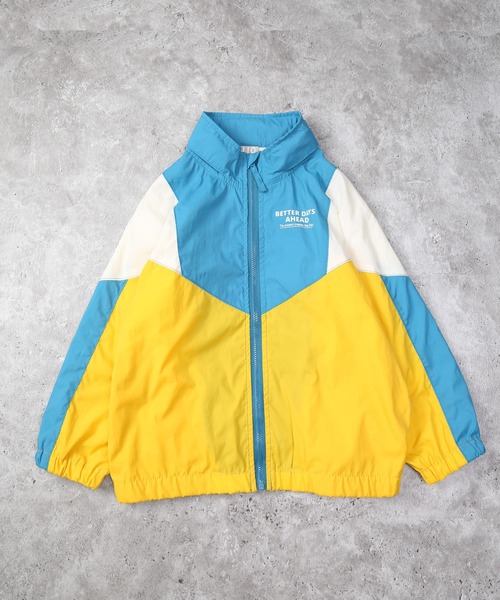 フード取り外し可】マルチカラーウィンドブレーカー（ナイロン