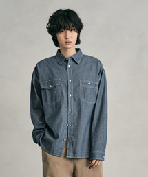 DECET（デケト）の「Chambray Over Shirt DCSH008Blue（シャツ/ブラウス）」