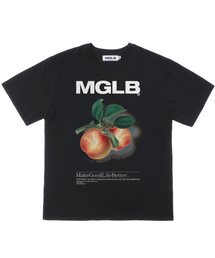 MATCHGLOBE（マッチグローブ）の「リアルピーチオーバーサイズTシャツ（ブラック）（Tシャツ/カットソー）」