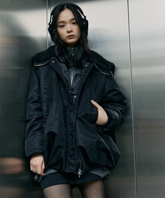 セール】Vintage satin gather blouson / ヴィンテージサテンギャザー
