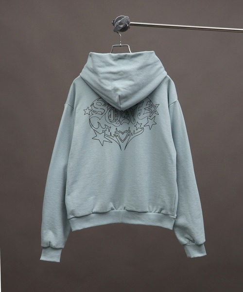 SEQUENZ（シークエンズ）の「【SEQUENZ/シークエンズ】TRIBAL HEART P/K（パーカー・メンズ・ブラウン/杢グレー/ブラック/サックスブルー・S/M/L）」の7枚目の写真