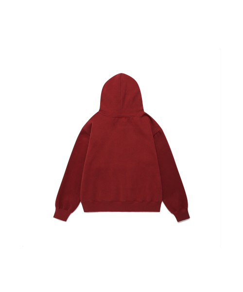 REORG（リオルグ）の「EOT NEEDLEWORK LOGO HOOD BRICK RED（パーカー・レディース・その他・MEDIUM/LARGE）」の6枚目の写真