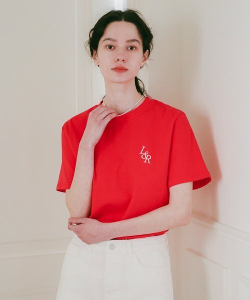 LOSSYROW（ロッシロー）の「Signature Logo Half-Sleeve T-shirt Red（Tシャツ/カットソー・レディース・その他・FREE）」の3枚目の写真