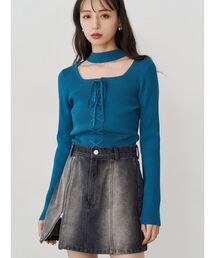 MURUA | フロントレースアップニット(ニット/セーター)