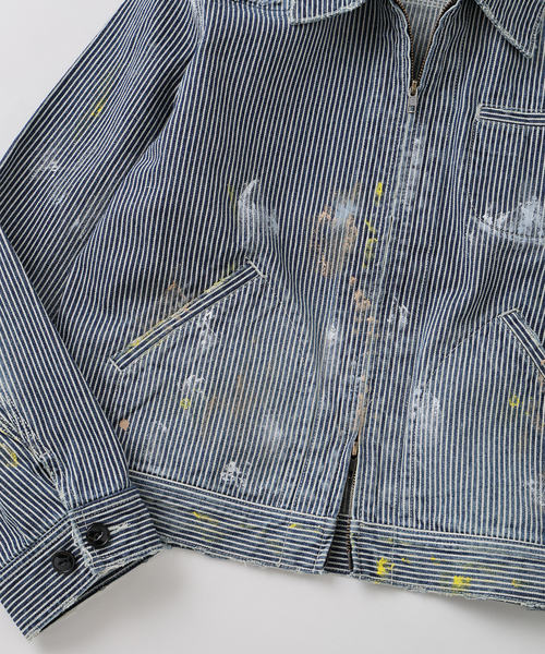 JOURNAL STANDARD(ジャーナルスタンダード)の「ヒッコリー ジップ アップ ワーク ジャケット(その他アウター・メンズ・サックスブルー・LARGE/MEDIUM)」の4枚目の写真