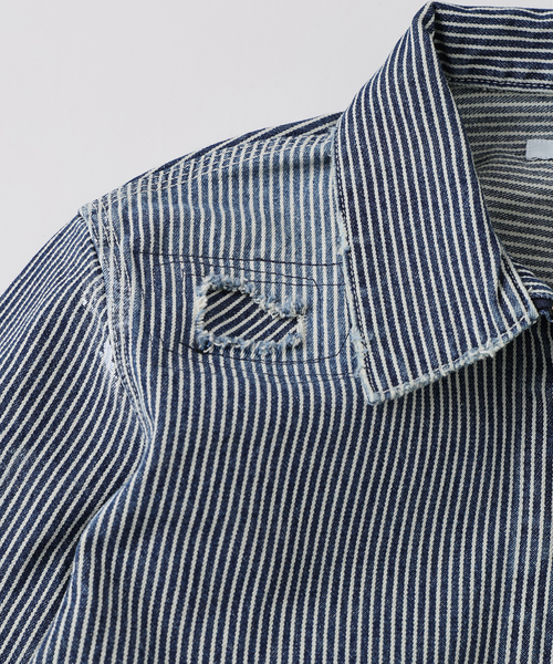 JOURNAL STANDARD(ジャーナルスタンダード)の「ヒッコリー ジップ アップ ワーク ジャケット(その他アウター・メンズ・サックスブルー・LARGE/MEDIUM)」の7枚目の写真