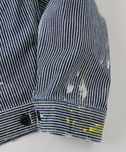 JOURNAL STANDARD(ジャーナルスタンダード)の「ヒッコリー ジップ アップ ワーク ジャケット(その他アウター・メンズ・サックスブルー・LARGE/MEDIUM)」の10枚目の写真