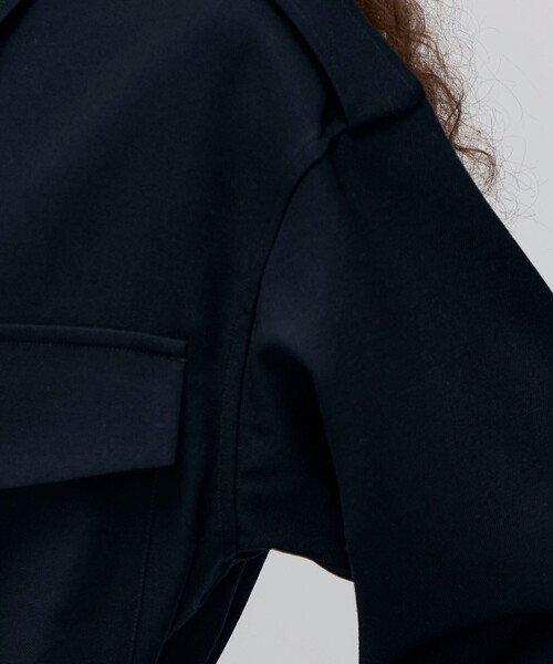 BACCA（バッカ）の「ウールギャバジン ダブルパッチポケットジャケット（シャツ/ブラウス・レディース・ネイビー・34/36）」の8枚目の写真