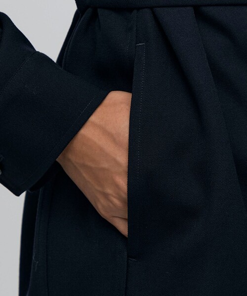 BACCA（バッカ）の「ウールギャバジン ダブルパッチポケットジャケット（シャツ/ブラウス・レディース・ネイビー・34/36）」の11枚目の写真
