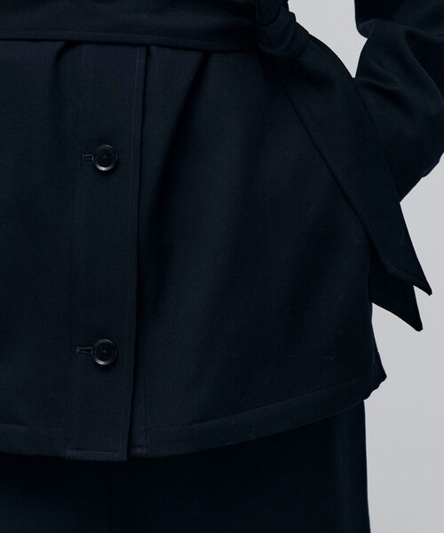 BACCA（バッカ）の「ウールギャバジン ダブルパッチポケットジャケット（シャツ/ブラウス・レディース・ネイビー・34/36）」の12枚目の写真