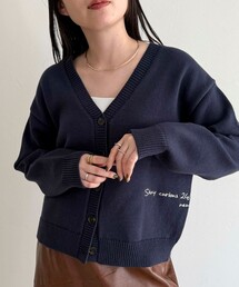 fredy emue | メッセージニットカーディガン(カーディガン/ボレロ)
