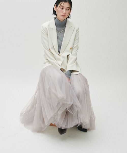 LARUTA(ラルータ)の「【LARUTA】ダブルマチボリュームチュールスカート(スカート・レディース・オフホワイト/チャコールグレー/ピンク系その他/グレイッシュベージュ・FREE)」の19枚目の写真