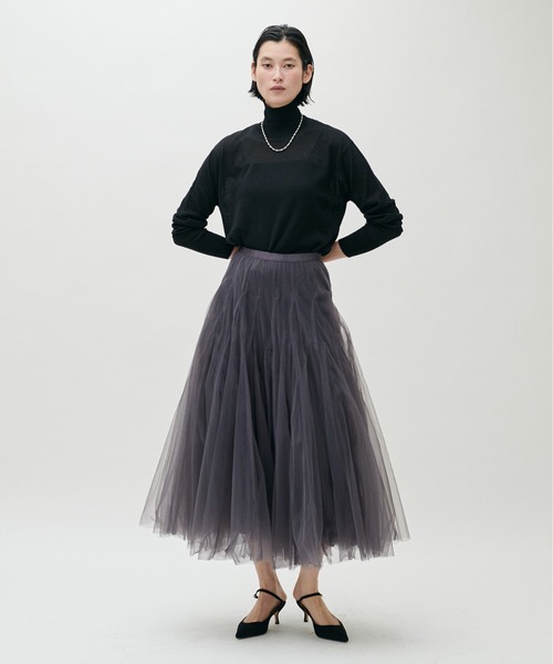 LARUTA(ラルータ)の「【LARUTA】ダブルマチボリュームチュールスカート(スカート・レディース・オフホワイト/チャコールグレー/ピンク系その他/グレイッシュベージュ・FREE)」の15枚目の写真