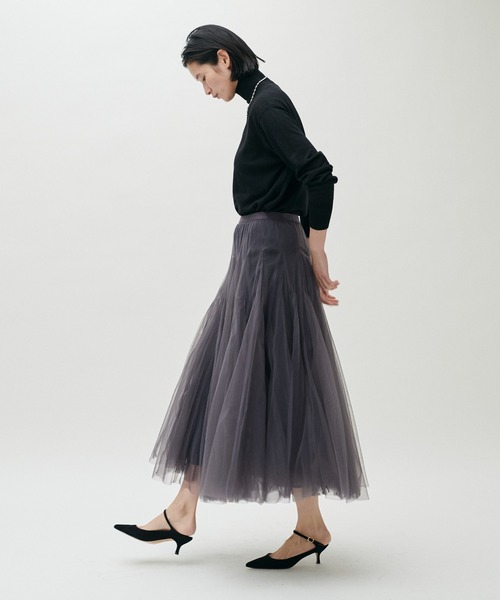 LARUTA(ラルータ)の「【LARUTA】ダブルマチボリュームチュールスカート(スカート・レディース・オフホワイト/チャコールグレー/ピンク系その他/グレイッシュベージュ・FREE)」の16枚目の写真