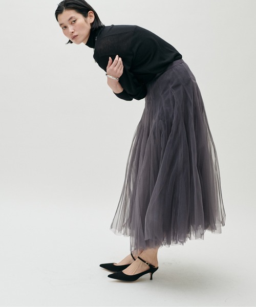 LARUTA(ラルータ)の「【LARUTA】ダブルマチボリュームチュールスカート(スカート・レディース・オフホワイト/チャコールグレー/ピンク系その他/グレイッシュベージュ・FREE)」の13枚目の写真