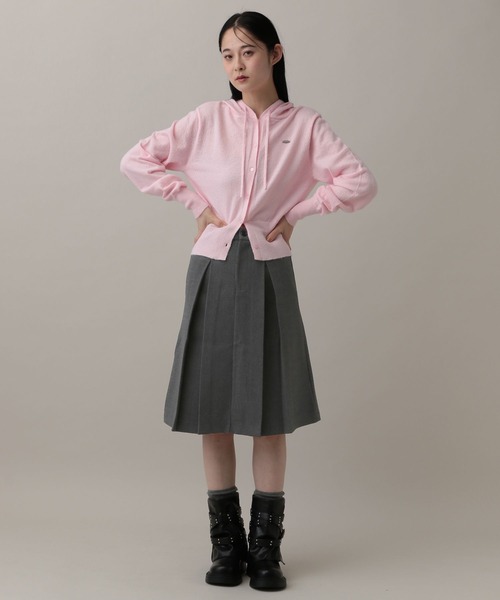 3.3 Field Trip (3.3フィールドトリップ)の「3.3 Field Trip/ウールライクミディスカート(スカート・レディース・チャコール/グレー・SMALL/MEDIUM)」の3枚目の写真