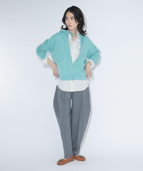 maturely(マチュアリー)の「maturely / ティー ダブ ボンタン スラックス(スラックス・レディース・ネイビー/グレー・0/1)」の6枚目の写真