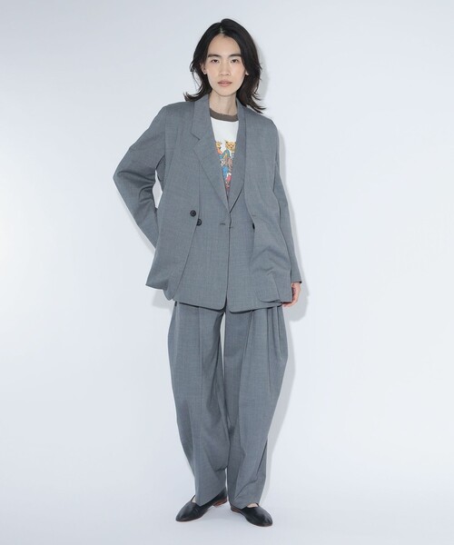 maturely(マチュアリー)の「maturely / ティー ダブ ボンタン スラックス(スラックス・レディース・ネイビー/グレー・0/1)」の10枚目の写真