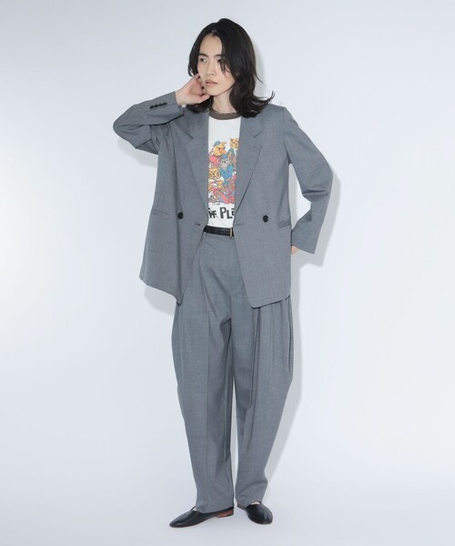 maturely(マチュアリー)の「maturely / ティー ダブ ボンタン スラックス(スラックス・レディース・ネイビー/グレー・0/1)」の14枚目の写真