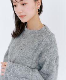 スパンコールローゲージゆるニット 【低身長・小柄女性】