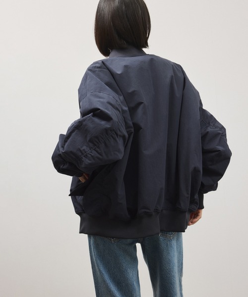 PROVOKE （プロヴォーク）の「【PROVOKE for ADAM ET ROPE' 】別注 MA-1（MA-1・レディース・ベージュ/オフホワイト/ベージュ系その他/ネイビー・FREE）」の5枚目の写真