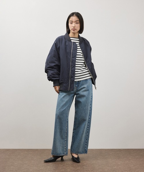 PROVOKE （プロヴォーク）の「【PROVOKE for ADAM ET ROPE' 】別注 MA-1（MA-1・レディース・ベージュ/オフホワイト/ベージュ系その他/ネイビー・FREE）」の9枚目の写真