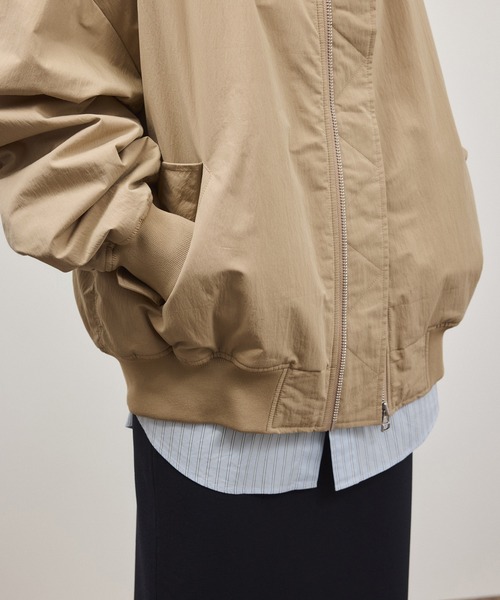 PROVOKE （プロヴォーク）の「【PROVOKE for ADAM ET ROPE' 】別注 MA-1（MA-1・レディース・ベージュ/オフホワイト/ベージュ系その他/ネイビー・FREE）」の16枚目の写真