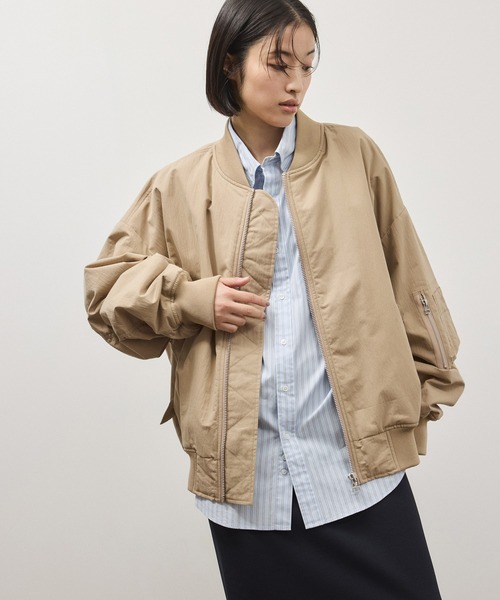 PROVOKE （プロヴォーク）の「【PROVOKE for ADAM ET ROPE' 】別注 MA-1（MA-1・レディース・ベージュ/オフホワイト/ベージュ系その他/ネイビー・FREE）」の17枚目の写真