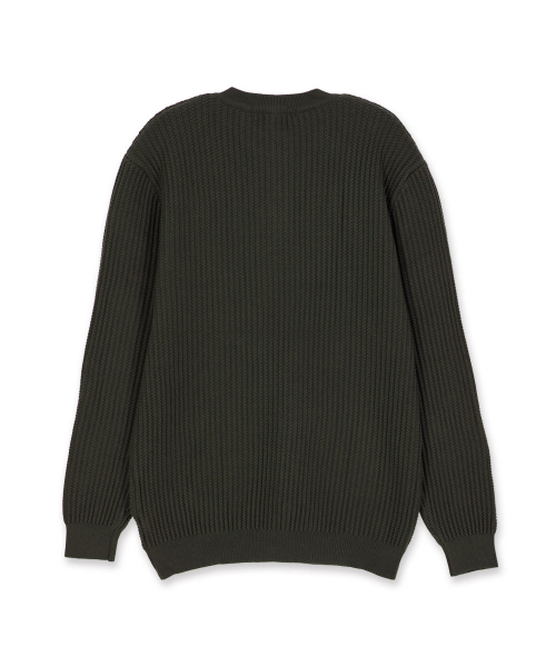 MAKEITTO(メイキット)の「デイリービスコースヘンリーネックニット_カーキ(ニット/セーター・メンズ・その他・X-LARGE/LARGE/MEDIUM)」の2枚目の写真