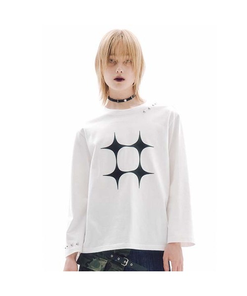 TRIPSHOP(トリップショップ)の「トリップサインロングスリーブ(Tシャツ/カットソー・レディース・ホワイト・SMALL/MEDIUM)」の1枚目の写真