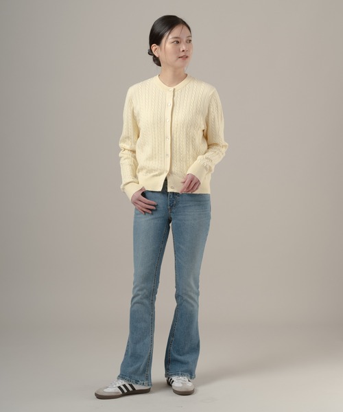 Levi's（リーバイス）の「Levi's/リーバイス スーパーソフト クルーネックカーディガン（カーディガン/ボレロ・レディース・イエロー・M/S/XS）」の4枚目の写真