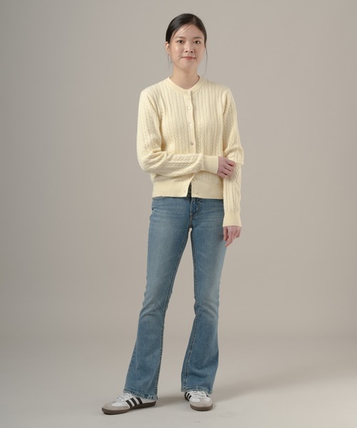 Levi's（リーバイス）の「Levi's/リーバイス スーパーソフト クルーネックカーディガン（カーディガン/ボレロ・レディース・イエロー・M/S/XS）」の6枚目の写真