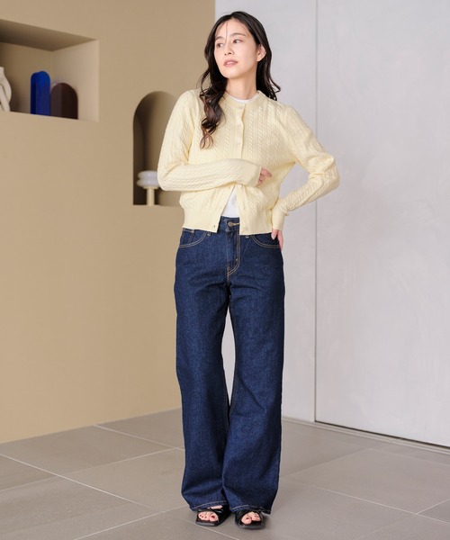 Levi's（リーバイス）の「Levi's/リーバイス スーパーソフト クルーネックカーディガン（カーディガン/ボレロ・レディース・イエロー・M/S/XS）」の14枚目の写真
