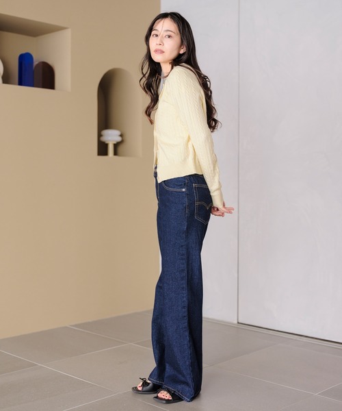 Levi's（リーバイス）の「Levi's/リーバイス スーパーソフト クルーネックカーディガン（カーディガン/ボレロ・レディース・イエロー・M/S/XS）」の16枚目の写真