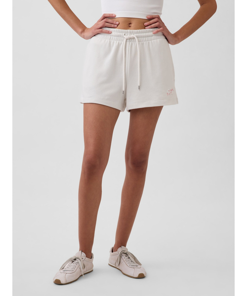 GAP(ギャップ)の「ヴィンテージソフト SAKURA フレンチテリー リラックスフィット スウェットショートパンツ(その他パンツ・レディース・ピンク/ホワイト・XS/S/M/L/XXS)」の12枚目の写真