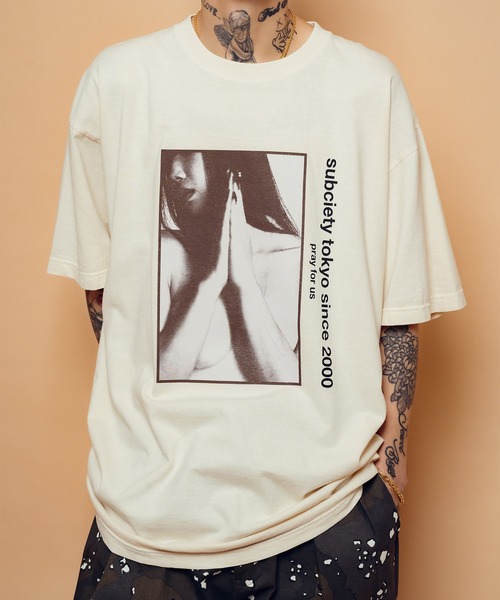 Subciety(サブサエティ)の「Valkyrie tee(Tシャツ/カットソー・メンズ・ホワイト/ブラック・SMALL/MEDIUM/LARGE/X-LARGE)」の2枚目の写真