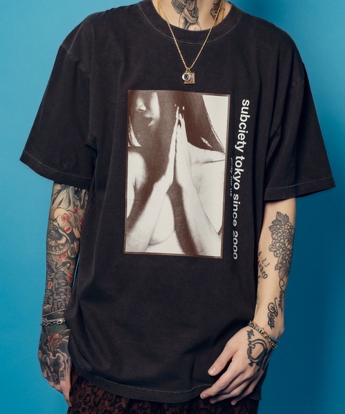 Subciety(サブサエティ)の「Valkyrie tee(Tシャツ/カットソー・メンズ・ホワイト/ブラック・SMALL/MEDIUM/LARGE/X-LARGE)」の1枚目の写真