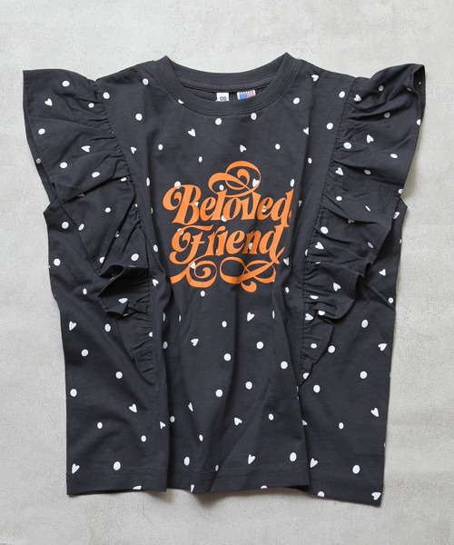 Life Support Products（ライフサポートプロダクツ）の「【COTTON from U.S.A】ラッフルＴシャツ（Tシャツ/カットソー・キッズ・ライトブルー/ホワイト系その他/レッド系その他/ピンク系その他・100/130/120/95/90/80/110/150/140）」の2枚目の写真