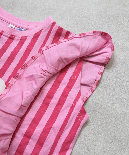 Life Support Products（ライフサポートプロダクツ）の「【COTTON from U.S.A】ラッフルＴシャツ（Tシャツ/カットソー・キッズ・ライトブルー/ホワイト系その他/レッド系その他/ピンク系その他・100/130/120/95/90/80/110/150/140）」の22枚目の写真