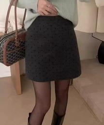 STAY MOTION（ステイモーション）の「【WEB限定】インパン付きドット柄タイトスカート［韓国ファッション ガーリー］≪2026SS新作≫（スカート）」