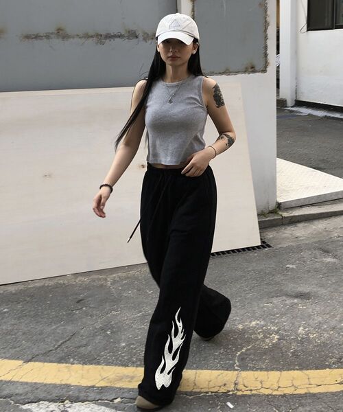 ARTISTWEAR（アーティストウェア）の「[ATW]フレイムワイドバンディングパンツ（スウェットパンツ・レディース・その他・S/M/L/XL）」の18枚目の写真