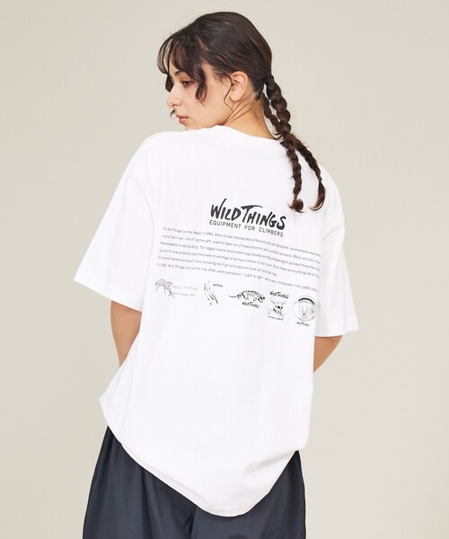 WILD THINGS（ワイルドシングス）の「【WILDTHINGS / ワイルドシングス】OLD ICONS TEE / オールドアイコンズTシャツ（半袖・ユニセックス）WT26057K（Tシャツ/カットソー・メンズ・ホワイト/ブラック/ネイビー・M/L）」の2枚目の写真