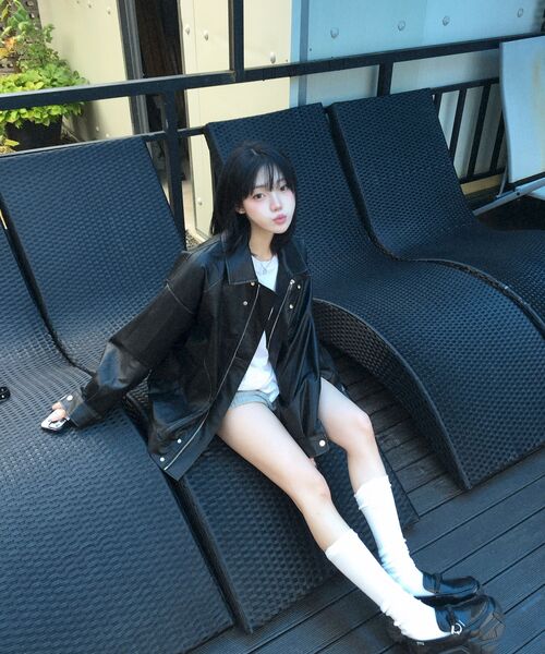 GOLDEN SNSHINE（ゴールデン サンシャイン）の「Vintage washed leather jumper_Black（ライダースジャケット・メンズ・その他・S/M/L）」の10枚目の写真