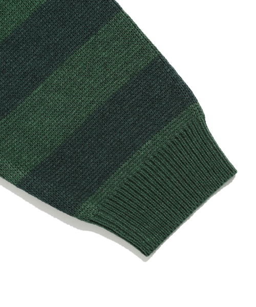 NICE GHOST CLUB(ナイスゴーストクラブ)の「STRIPE PSYCHO KNIT_GREEN(NG2EFUK600A)(ニット/セーター・レディース・グリーン・S)」の5枚目の写真