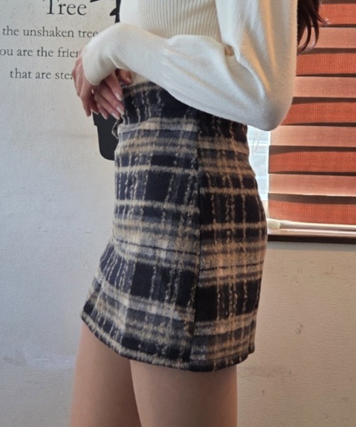 ｔｏｌｅｎｅ（トレネ）の「タータンチェック ボックスミニ ミニスカート（スカート・レディース・レッド/ネイビー・FREE）」の12枚目の写真