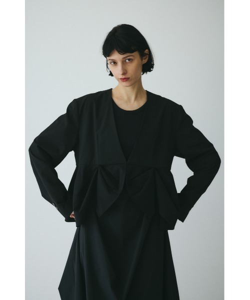 HeRIN.CYE(ヘリンドットサイ)の「CLO Peplum hem jacket クロペプラムヘムジャケット(その他アウター・レディース・ブラック・FREE)」の4枚目の写真