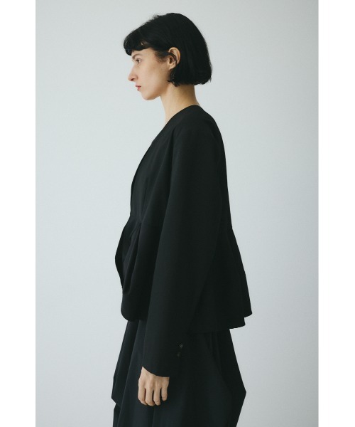 HeRIN.CYE(ヘリンドットサイ)の「CLO Peplum hem jacket クロペプラムヘムジャケット(その他アウター・レディース・ブラック・FREE)」の5枚目の写真